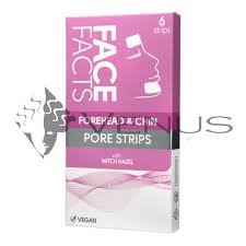 Face facts Witch Hazel forehead & chin pore strips