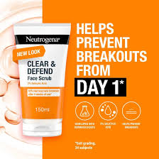 Neutrogena Clear & Defend facial scrub