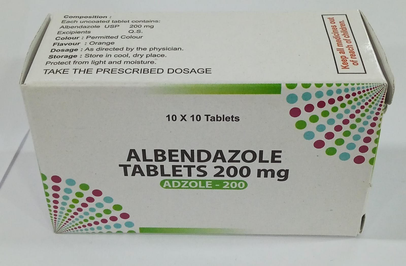 ALBENDAZOLE 200MG TABS