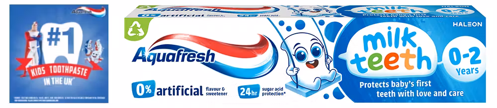 Aquafresh milk teeth toothpaste 0-2yrs